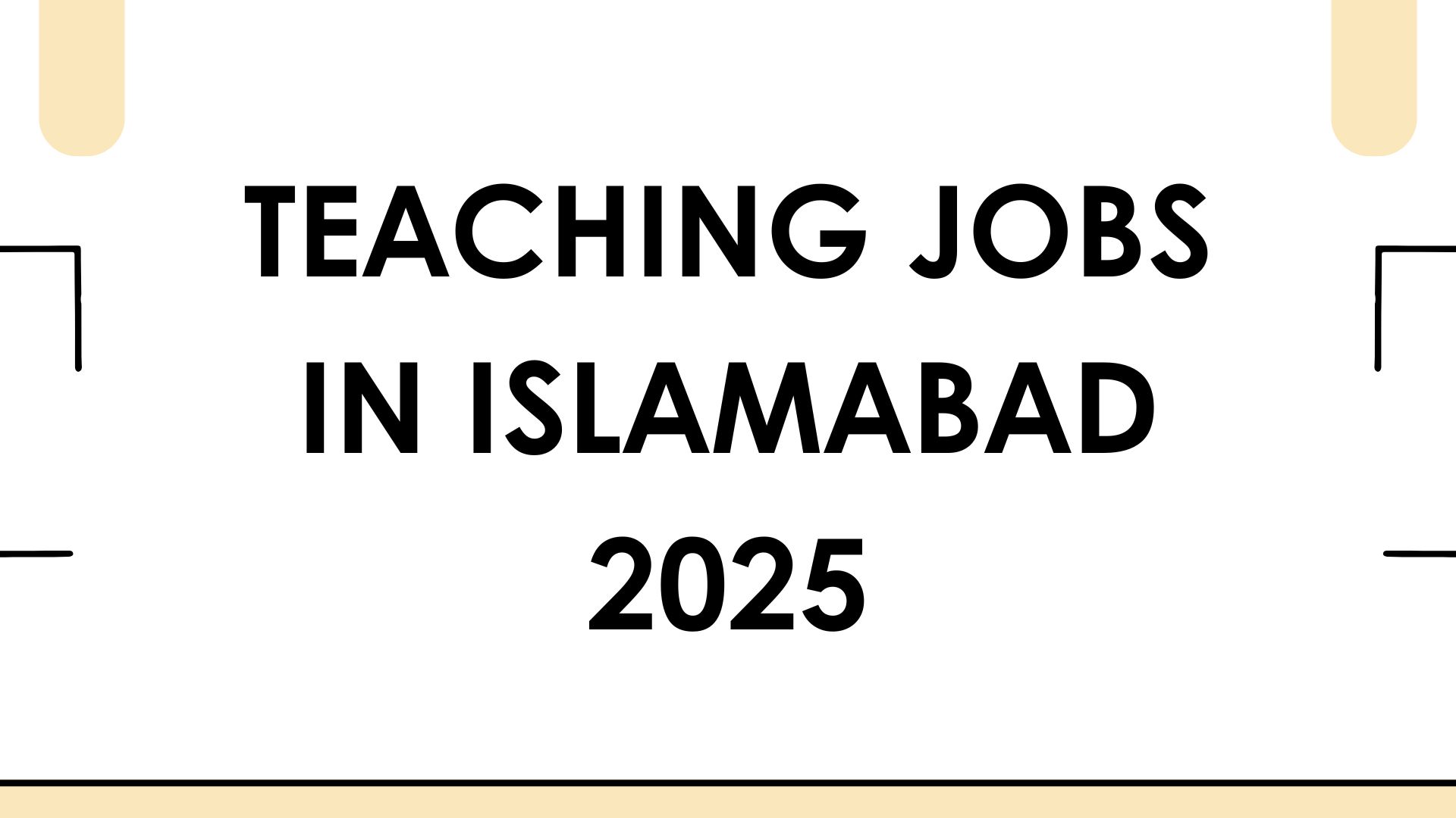 Teaching Jobs in Islamabad