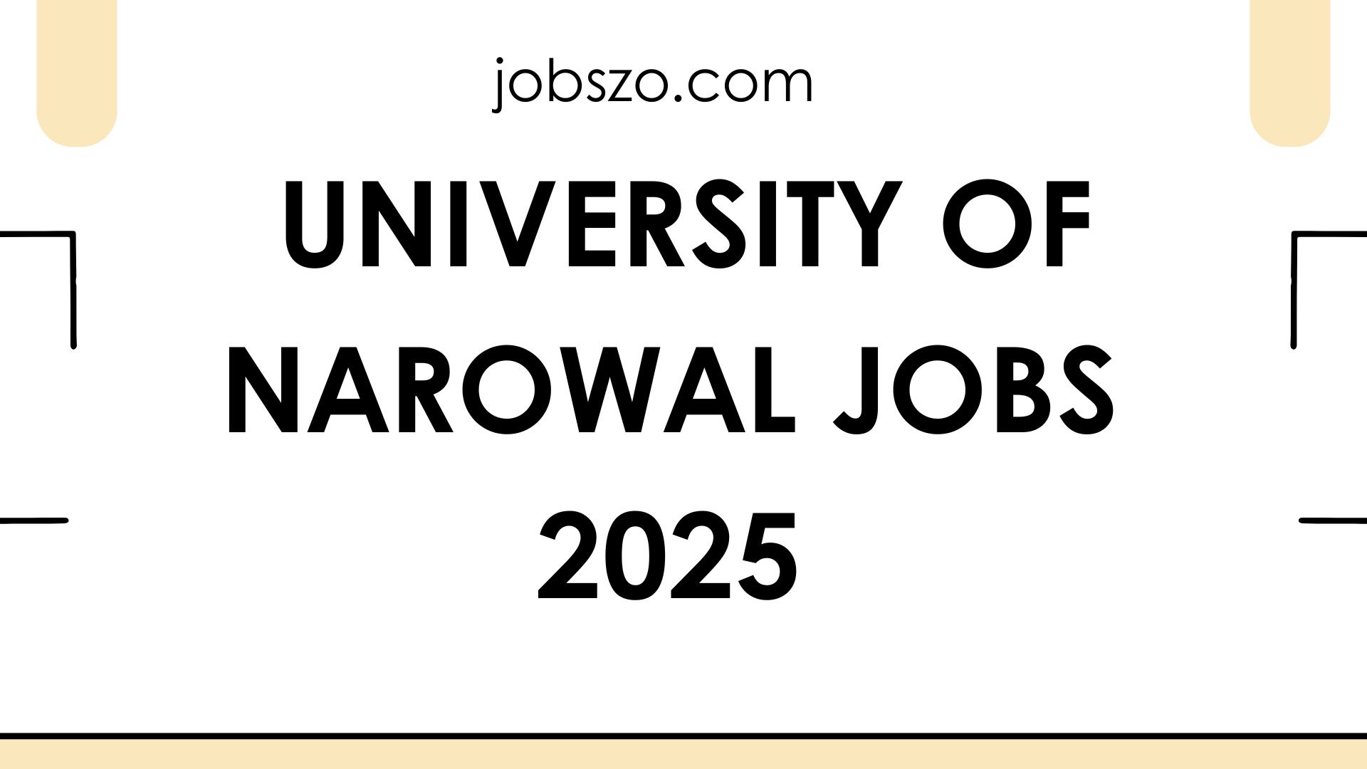 University of Narowal jobs