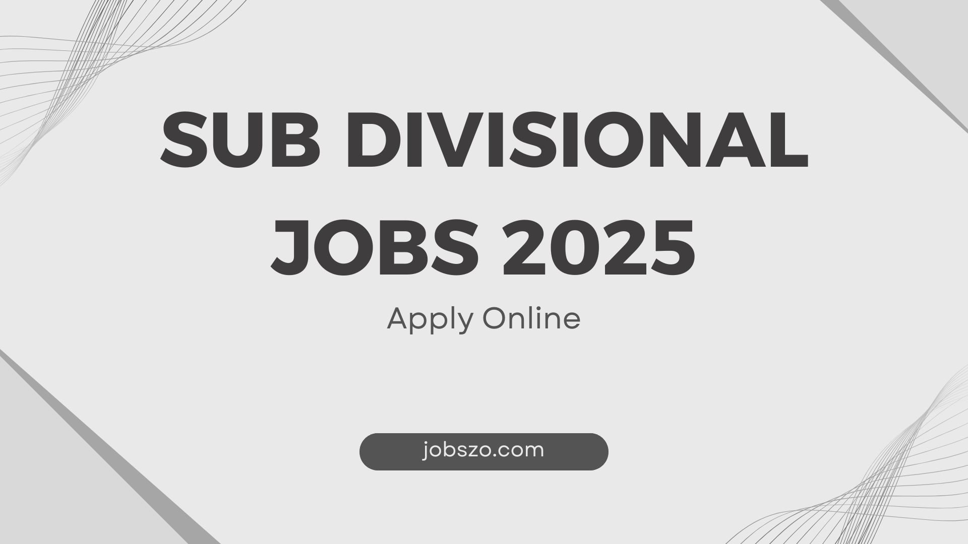 Sub Divisional Jobs